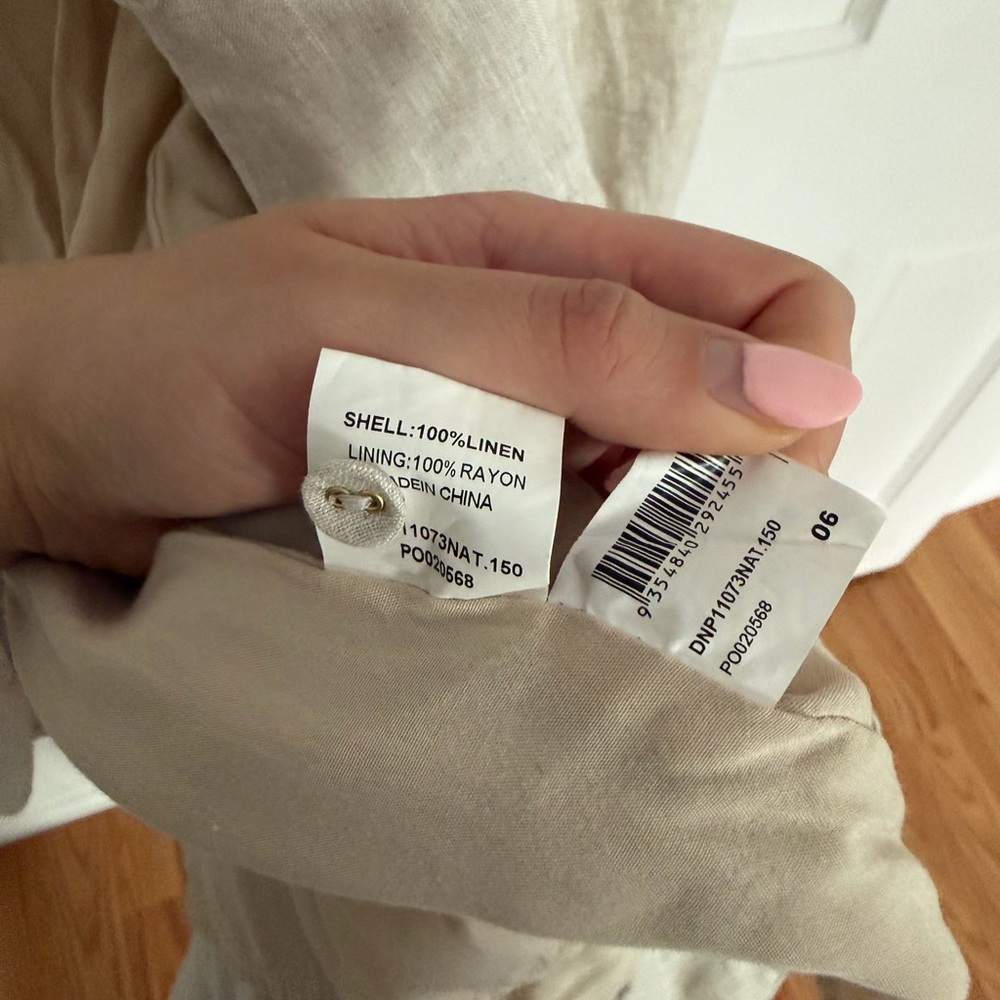 DISSH eloise natural linen mini dress - Picture 7 of 16
